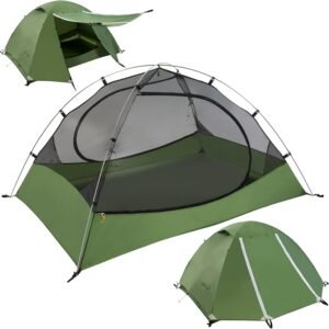 Clostnature Lightweight Backpacking Tent – 1/1.5/2/3/4/6 Person Ultralight Waterproof Camping Tent, 3 Season Large Size Easy Setup Tent for Family, Outdoor, Hiking and Mountaineering
